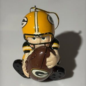 GREEN BAY PACKERS! Christmas ornament!🎄 baby boy football 🏈 ornament. Vintage 🎁
